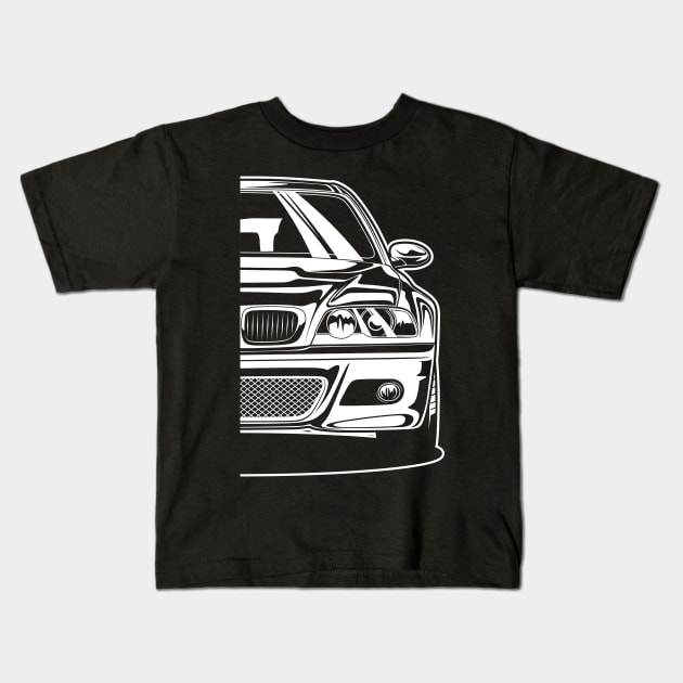 M3 E46 Coupe Kids T-Shirt by idrdesign